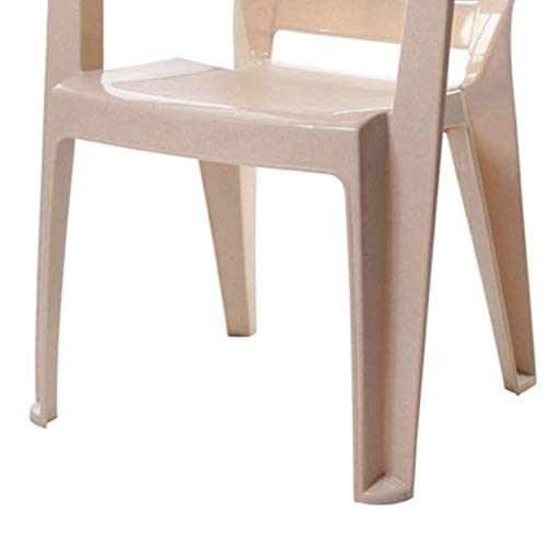 Image of CELLO Lumina Chair Set Pack of 2 - Marble Beige | Strong and Durable | Easy to Clean | Chair for Living Room, Bed Room, Kitchen, Office Room, Outdoor | 3 Years Warranty