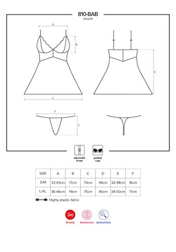 Babydoll Setje Met Kant - Wit - Image 4