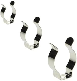 2 x Terry Tool Clips Open Type BZP Carbon Spring Steel Grips Dia. 28MM