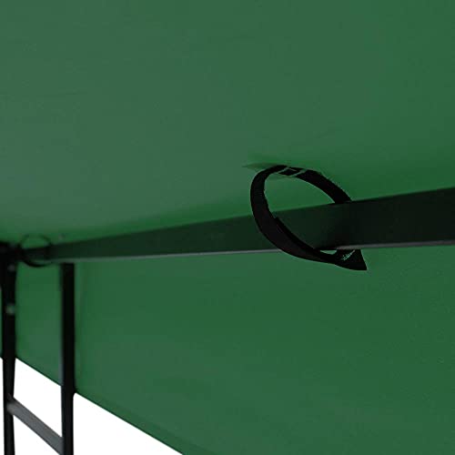 Yescom 10'X10' Gazebo Top Replacement For 2 Tier Outdoor Canopy Cover Patio Garden Yard Green Y00210T04 #TOP2