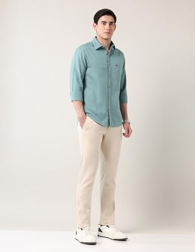 Image of AD by Arvind Modern Slim Fit Solid Shirt