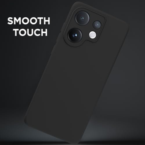 Image of Outlouders Back Cover for Vivo V60 5G / Vivo T4 Pro 5G | Camera Protection | Durable Soft Matte Silicone Bumper Case (Black)
