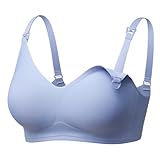 Lupantte Nursing Bras for Breastfeeding Seamless Maternity Bras for Pregnancy Sleep Bralette, Ultra Comfort Maternity Bra