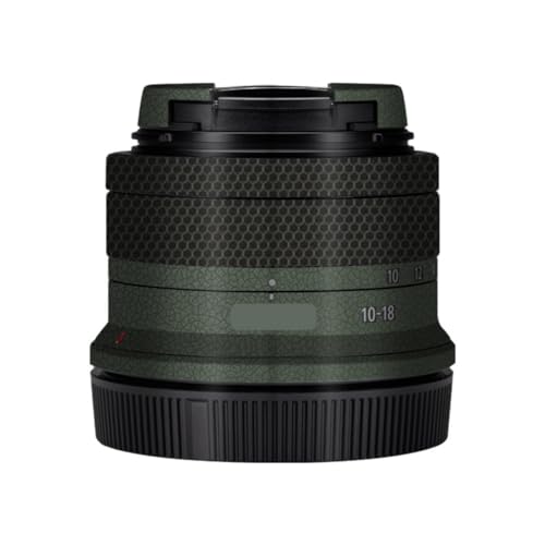 Protection vinyle haut de gamme Canon RF-S 10-18mm fini cuir vert