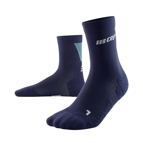 Image of CEP Ultralight Mid Cut Compression Socks (SS24), Blue /Light Blue, Women, SM