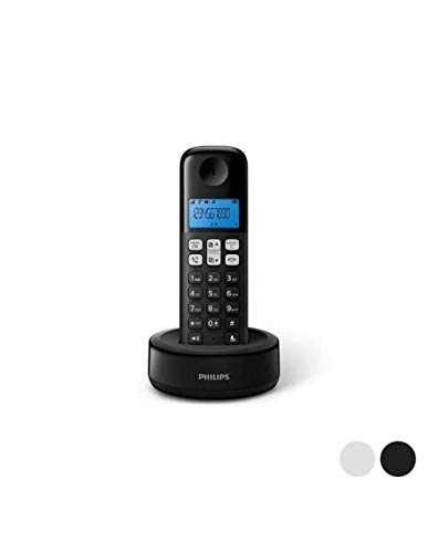 Philips D1611W / 34 - Téléphone fixe sans fil (rétro-éclairage, HQ-Sound, jusqu'à 4 combinés, l'ordre du jour 50 questions, la consommation réduite de Eco, identification de l'appelant, plage 50m-300m