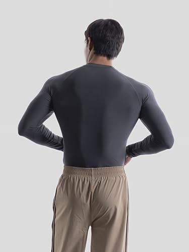 Image of COITONIC Men's Full Sleeve Compression T-Shirt - Athletic Base Layer for Gym, Sports & Fitness Training