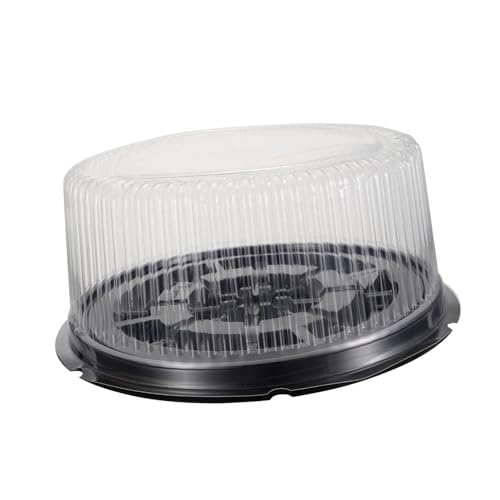HAKIDZEL 5pcs Transparent Cake Carrier Boxes Single Dessert Packing Container with Support Design Safe Material for Bakery Use for Weddings and Parties