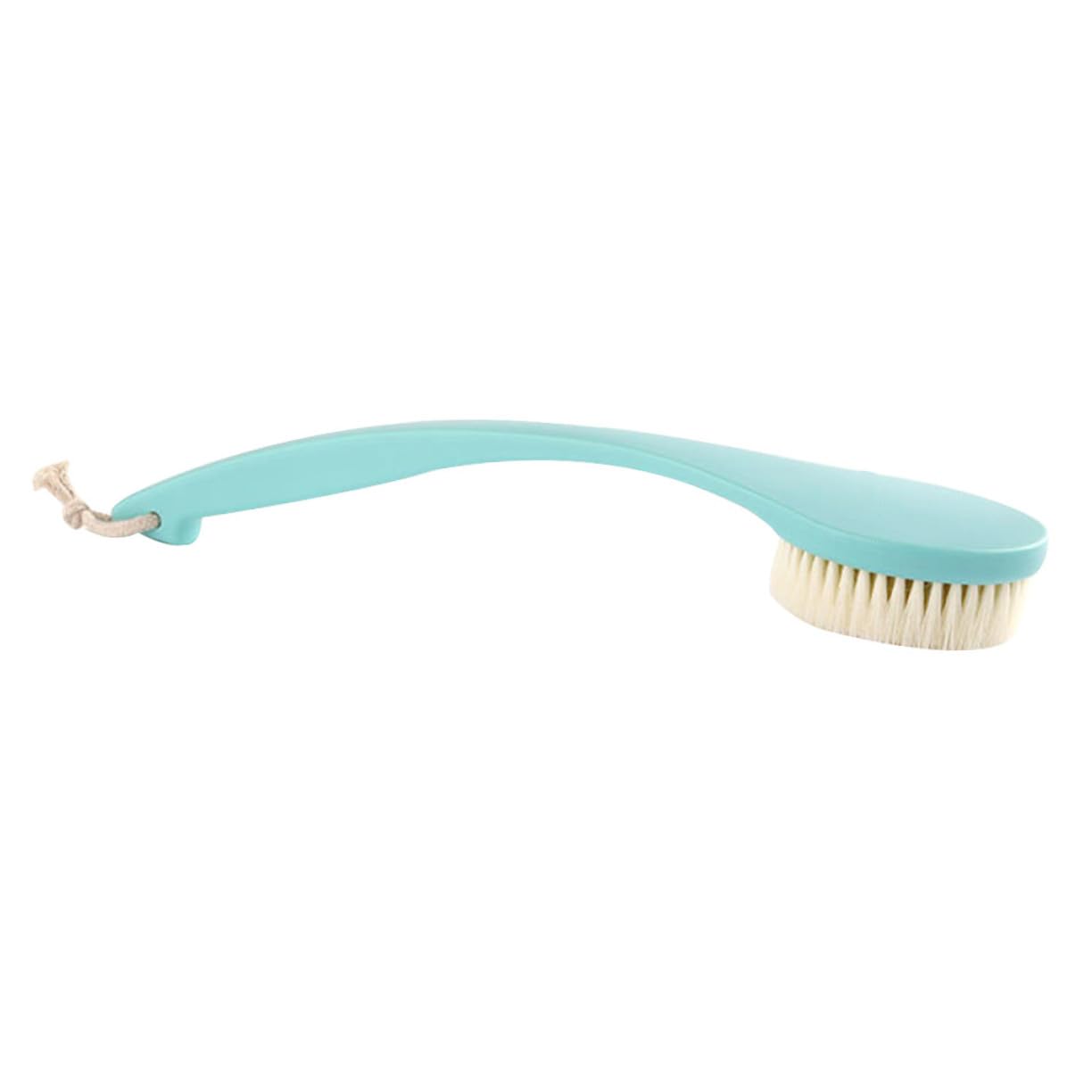 Cepillo de Baño de Mango para Espalda Exfoliante Corporal Cepillo de Ducha Ergonómico para Limpieza Profunda y Masaje para Hombres y Mujeres Color Verde