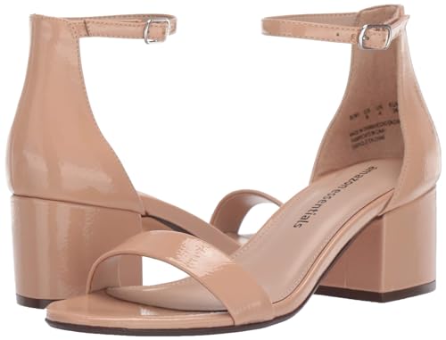 Image of Amazon Essentials Women's Two Strap Ankle Strap Block Heel Sandal