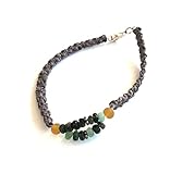 Muy cómoda y ligera. Ethnos Barcelona - Pulsera con turmalinas verdes. Medida: 18cms.