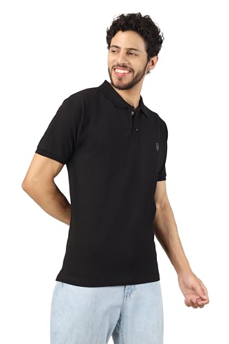 Image of Men's Regular Fit Polo Collar Half Sleeve T-Shirt Cotton Blend Polo T-Shirt Comfortable Lightweight Plain T-Shirt