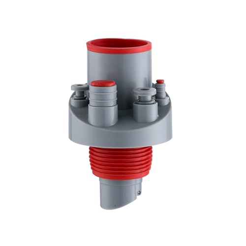 Conector triple antiodor para desagüe de cocina y baño, sistema integrado de alcantarillado miniatura 5