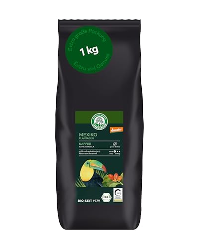 LEBENSBAUM Bio Mexiko Plantagen Kaffee ganze Bohne, Bio Röstkaffe...
