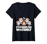 Photo Gallery donna it s smore fun with family maglietta con collo a v Photo Gallery donna it s smore fun with family maglietta con collo a v