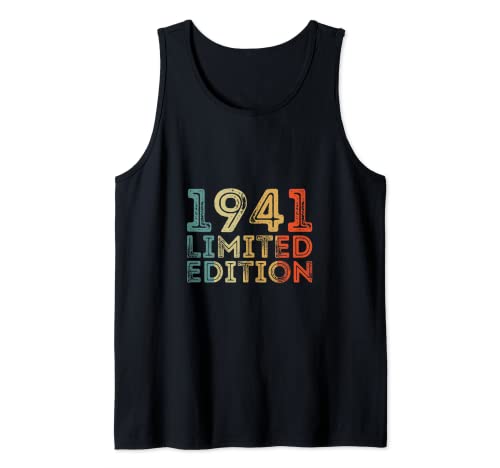 1941 Cumpleaños Vintage Retro Camiseta sin Mangas