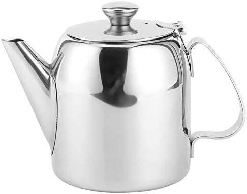 Belissy, 0.5 L Stainless Steel Teapot - Coffee Pot Teapot Stainless Steel Kettle Cold Water Jug Short Spout for Restaurants, Conference Rooms, Living Room, (20 oz )