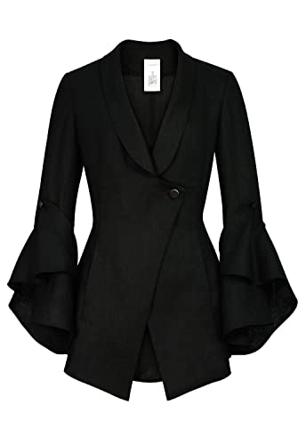 CHIC STAR Womens Linen Jacket Blazer