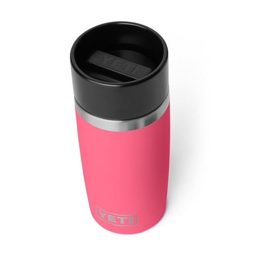 Image of YETI Rambler 12 oz Travel Bottle, Stainless Steel, Vacuum Insulated with Leakproof Commuter Cap, Tropical Pink