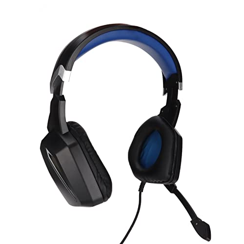 Auriculares para Juegos, Auriculares Ergonómicos Profesionales Ajustables con Cable USB, para Computadoras, Portátiles, Tabletas, Teléfonos Móviles, para PSP, para PS Vita, para PC con Windows, para P