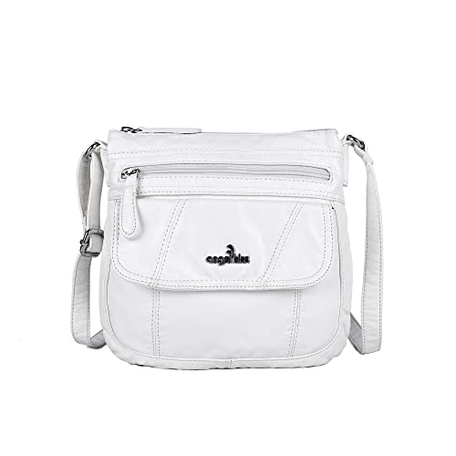 Image of Angelkiss Small Womens Crossbody Bag Leather Shoulder Purse for Women Hobo Bag with Adjustable Shoulder Strap