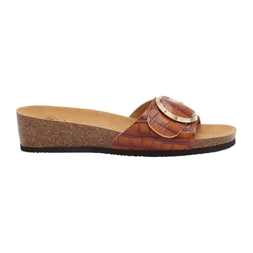 Scholl Amalfi Mule, Sandalia Mujer, marrón, 41 EU
