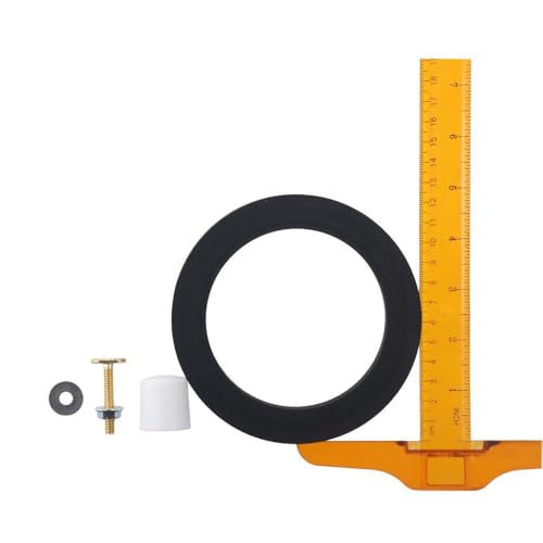 Image of BYOBYO 385311652 RV Toilet Seals, Toilets Parts Base Seal Kit Mounting Hardware and Seal Replacement for Camper, for 300 310 320 Series, Black