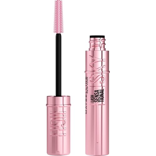 Maybelline New York Lash Sensational Sky High Mascara voluminizadora y alargadora, fórmula lavable sin escamas infundida con extracto de bambú y fibras, 7 ml, máscara de edición limitada