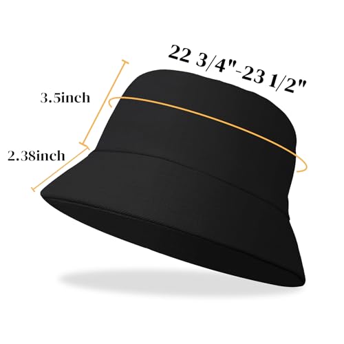 Image of Bucket Hats for Men Woman Summer Outdoor Cotton Sun Hat Travel Fishing Beach Packable Hat