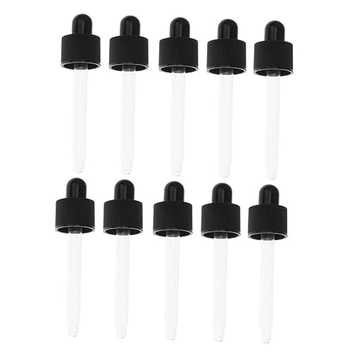 KICHOUSE Glass Dropper Replacement 15pcs Plastic Drip Tube for Essential Oil Bottles Pipette Dropper Set