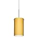Besa 1BC-4404VM-MED-SN Transitional One Light Pendant from Stilo Collection in Pewter, Nickel, Silver Finish,