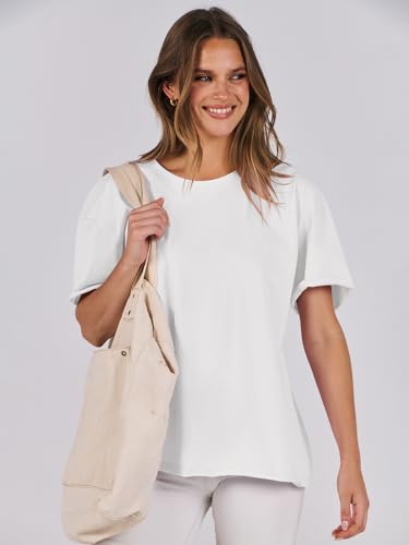 ANRABESS Womens Tops Oversized T Shirts Loose Fit Short Sleeve Crewneck Summer Casual 2025 Trendy Boxy Tee Blouse4