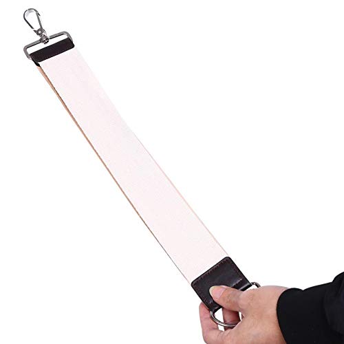 Straight Razors Leather, Ture Leather Canva Strop Strap Shaving Sharpener Belt Keep Straight Razors Sharpness for Shaving Salon Home
