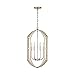 Capital Lighting 538369WG Jonah Mediterranean Geometric Bold Foyer Pendant, 6-Light 360 Total Watts, 27"H x 17"W, Winter Gold