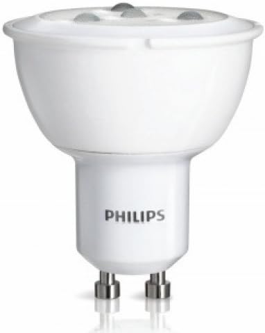 (Case of 10) Philips 457655-5GU10/LED/2700-2200/F35 Dim 5-Watt GU10 Base WarmGlow 2200K-2700K 120v F35 MR16 LED Lamp