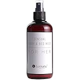 AMBIENTE RELAJADO EN TODO EL DORMITORIO: rociado sobre textiles como almohadas o edredones, este lujoso spray de fragancia crea una atmósfera maravillosamente erótica y sensual en la habitación. El aroma es duradero pero no demasiado intenso.