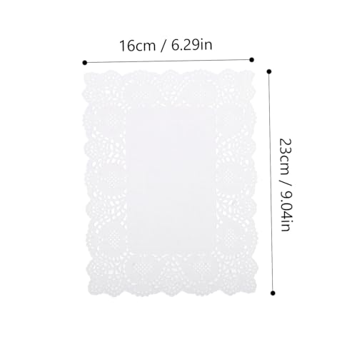 Napperons Papier Dentelle Absorbant Carrés pour Protéger vos Plateaux de Buffet