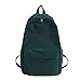 Produktbild PJY Rucksack für Damen, einfarbig, Schultertasche, Schultasche für Teenager, Mädchen, Kinder, Reisetasche, Grün