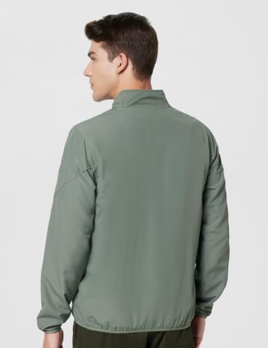 Image of Qube by Fort Collins Men's Windcheater, Lightweight, Windproof Polyester Standard Length Jacket for Year-Round Casual & Daily Use
