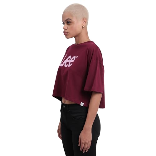 Image of Lee Women's Solid Relaxed Fit Tshirts