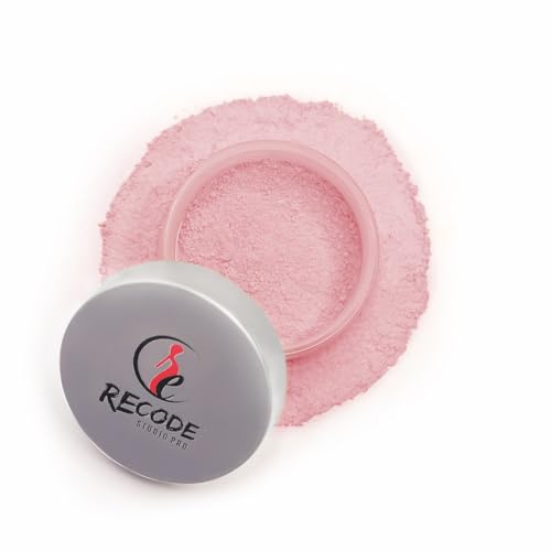 Recode Studio Pro Loose Setting Powder, Pink, Professional Makeup