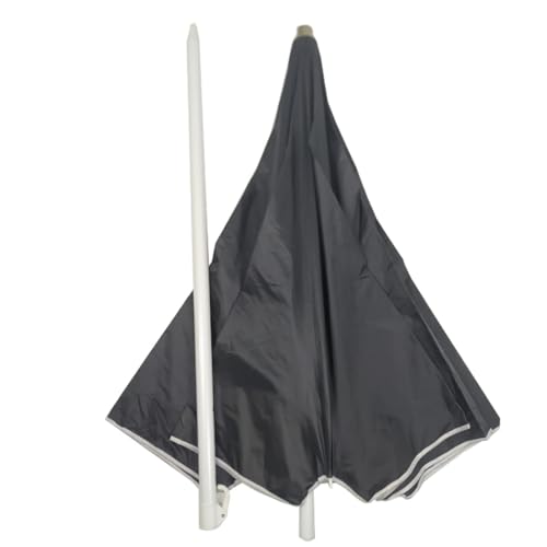 Image of Garden Umbrella Black Color With Stand Sun & Rain Protection Outdoor Patio Garden Umbrella 7Ft (Black)