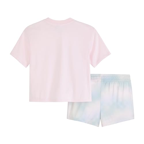 Image of PUMA Girls' 2pc Jersey SS Tee & French Terry Short Set