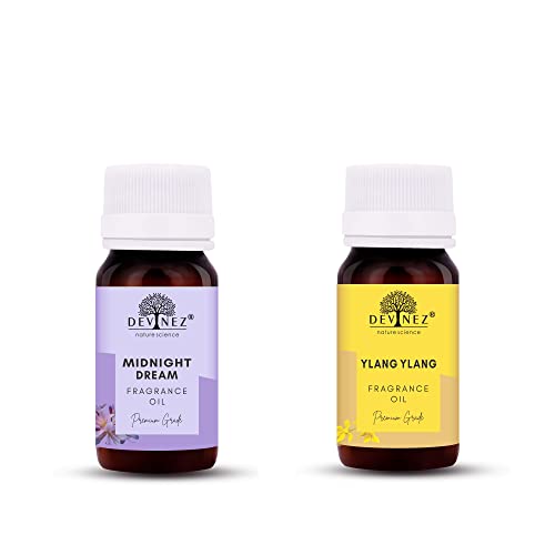 Image of Devinez Midnight Dream, Ylang-Ylang Aroma Oil for Diffuser /Ultrasonic Aroma Diffuser /Tealight Diffuser /Reed Diffuser, 15ml Each