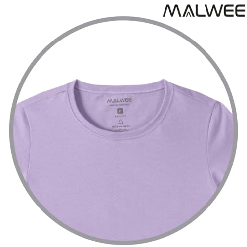 Blusa, Básica Meia Malha, M, Feminino, Lilás
