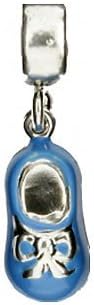 Tedora; Silver Blue Drop Booty Charm
