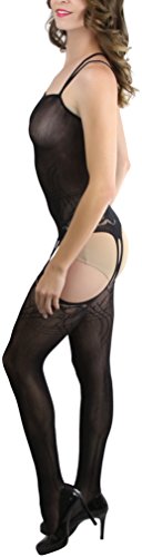 Image of ToBeInStyle Women's Bodystocking Bustier Garter Lingerie Suspender Thigh High Stockings