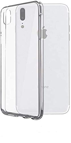 ultrapower100 Funda Transparente Compatible con iPhone X XS Cubierta TPU Caja Plástico de Silicona Delgada Resistente y elástica Cover Delgada Anti-arañazos Antideslizante Cover