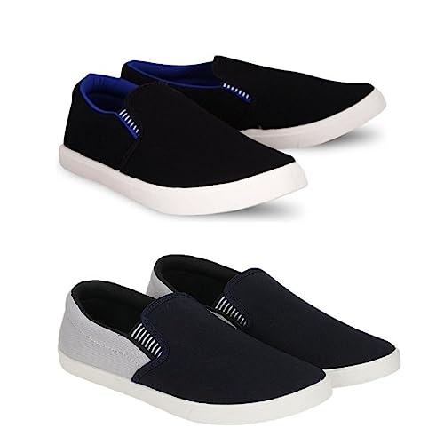 Image of HOTSTYLE Premium Casual Shoes Slip On Sneakers for Men |Combo Pack of 2|176