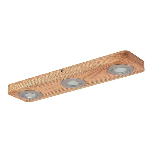 Lindby ,schwenkbar (Modern) aus Holz (3 flammig,) - Deckenleuchte Lampe Wohnzimmerleuchte